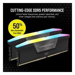 Pamięć RAM Corsair Vengeance RGB DDR5 32GB (2 x 16GB) 6400 CL32 (czarny)