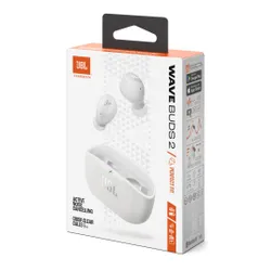 Słuchawki dokanałowe JBL Wave Buds 2 ANC Wodoodporne Biały