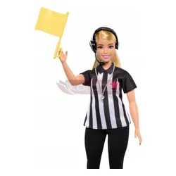 LALKA BARBIE ŚWIAT SPORTU ZESTAW 4 LALEK trenerka sędzia reporterka menedż HKT80