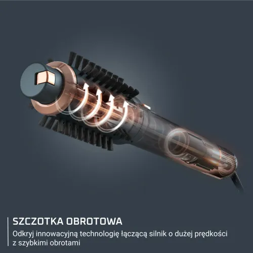Suszarko-lokówka Rowenta Air Rotate UB9920 1300W Jonizacja Obrotowa Zimny nawiew Średnica szczotki 38mm 50mm 4 poziomy temperatury