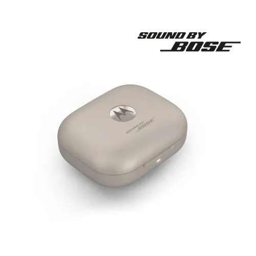 Słuchawki bezprzewodowe Motorola Moto Buds+ sound by BOSE Dokanałowe Bluetooth Jasnoszary