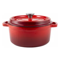 Garnek żeliwny VINTAGE CUISINE VC2P2218RD20CP Czerwony Ombre 2.2L