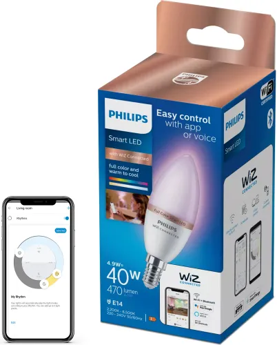 Inteligentna żarówka LED PHILIPS 9290024488A 4.9W E14 Wi-Fi