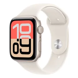 Apple Watch SE 3gen GPS 40mm koperta z aluminium (księżycowa poświata) + pasek sportowy rozmiar S/M (księżycowa poświata) 2025