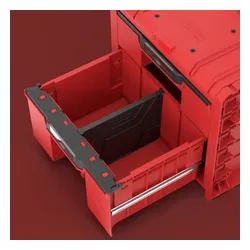 Skrzynka narzędziowa QBRICK System PRO Cart 2.0 Plus Drawer 2 Red Ultra HD Custom
