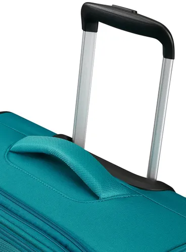 Большой расширяемый чемодан American Tourister Pulsonic-stone teal