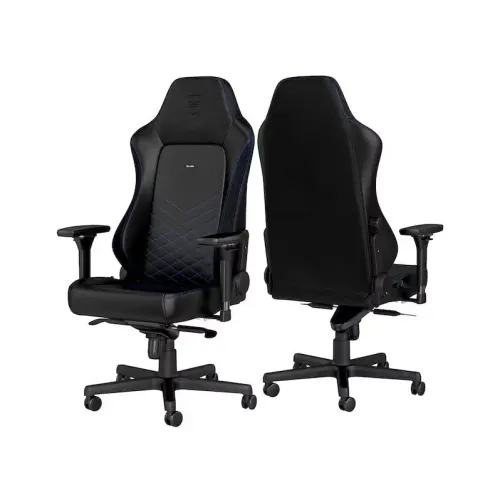 Fotel Noblechairs HERO Black Blue Gamingowy do 150kg Skóra ECO Czarno-niebieski