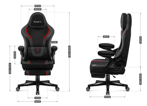 Fotel HUZARO Force 4.6 Carbon Czarny