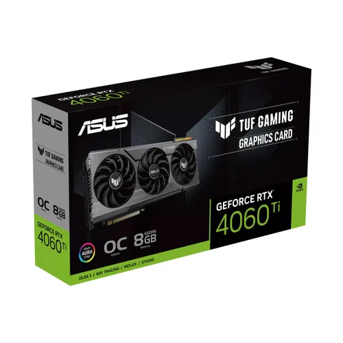 Karta graficzna ASUS TUF Gaming GeForce RTX 4060Ti OC Edition 8GB GDDR6 128bit DLSS