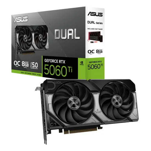 Karta graficzna ASUS Dual GeForce RTX 5060 Ti OC Edition 8GB GDDR7 128bit DLSS 4
