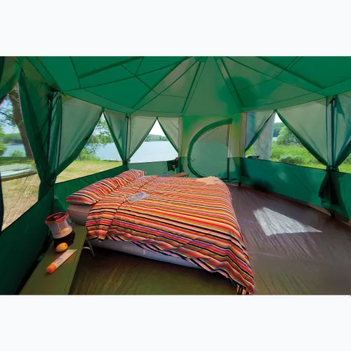 Namiot kempingowy 8-osobowy Coleman Cortes Octagon Blackout Bedroom green
