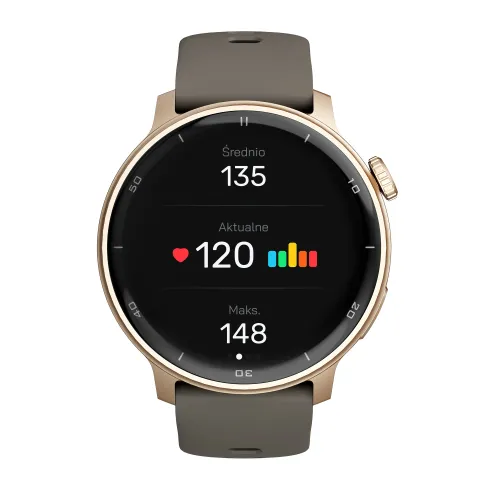 Smartwatch STELIO Activ Funkcje AI 46mm GPS Złoty