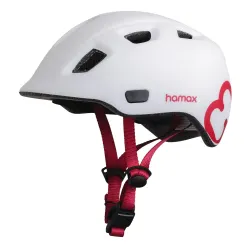 Kask rowerowy HAMAX Thundercap Biało-różowy dla Dzieci (rozmiar 52-56)