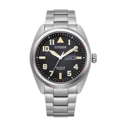 Zegarek CITIZEN Super Titanium Military BM8560-88EC Tytanowy