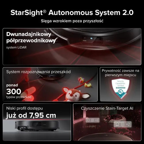 Robot sprzątający ROBOROCK Saros 20 Czarny