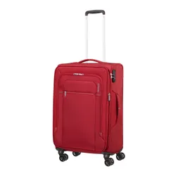 Walizka średnia American Tourister Crosstrack - red/grey