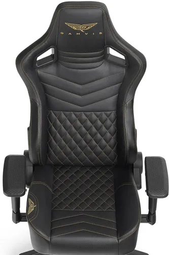 Fotel GAMVIS Elite 2.0 Pro XL Czarny (złote elementy)