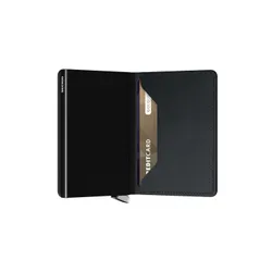 Кошелек Secrid Premium Slimwallet Emboss Lines RFID - черный