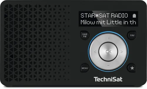 Radioodbiornik TechniSat DigitRadio 1 Radio FM DAB+ Czarno-srebrny