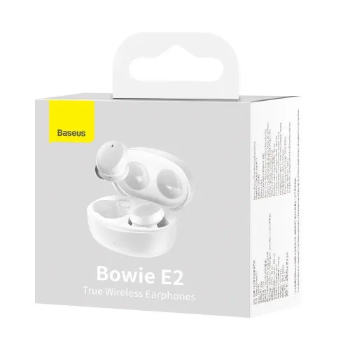 Słuchawki bezprzewodowe Baseus Bowie E2 Dokanałowe Bluetooth 5.2 Biały