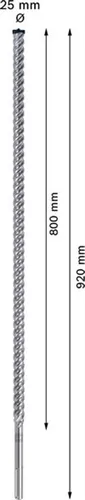 Wiertło udarowe 25x800x920mm Bosch EXPERT SDS max-8X