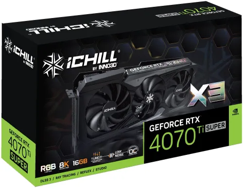 Karta graficzna Inno3D GeForce RTX 4070 Ti Super ICHILL X3 16GB GDDR6X 256bit DLSS 3