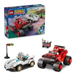 LEGO 77118 Sonic the Hedgehog Silver w samochodzie kontra Knuckles w monster trucku