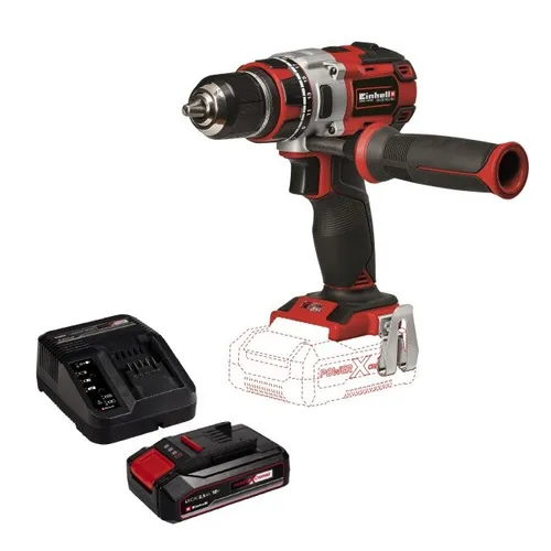 Wiertarko-wkrętarka EINHELL TE-CD 18 LI-Solo + Akumulator EINHELL 4512097 2.5 Ah 18V + Ładowarka