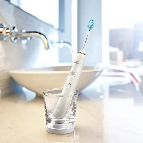 Zestaw Szczoteczek sonicznych PHILIPS HX9914/57 (biała/czarna) + szklanka z funkcją ładowania