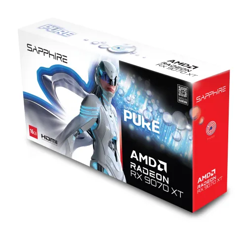 Karta graficzna Sapphire technology PURE Radeon RX 9070 XT 16GB GDDR6 256bit FSR