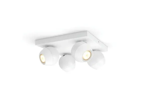 Oświetlenie punktowe Philips Hue White Ambiance Buckram 929003048201 Biały