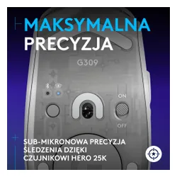 Myszka gamingowa Logitech G309 Lightspeed Biały