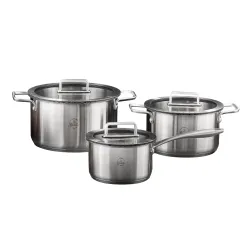 Zestaw garnków La Bonita LB6ZGS001 Indukcja Stal nierdzewna 6 elementów