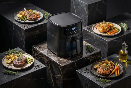 Air Fryer Frytkownica beztłuszczowa GÖTZE & JENSEN AF610K 6l 8 automatycznych programów