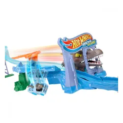 Hot Wheels Tor samochodowy Racer Verse Jurassic World Morski dinopościg