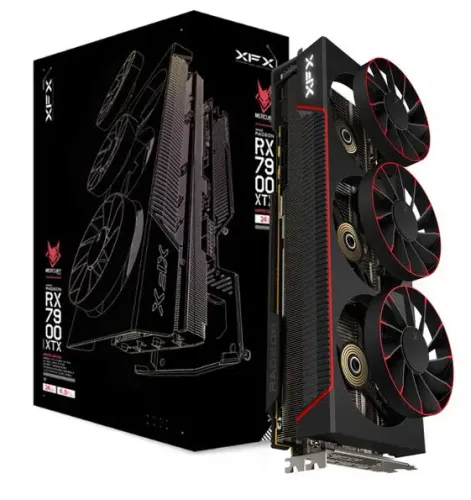 Karta graficzna XFX Mercury Radeon RX 7900 XTX Magnetic Air Gaming 24GB GDDR6 384bit FSR