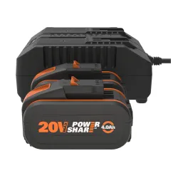 Zestaw Worx PowerShare WA3611 20V 6.0Ah + 2 akumulatory 4.0 Ah