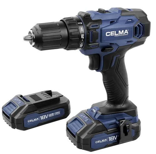 Wiertarko-wkrętarka CELMA PROFESSIONAL WAK-Li 18OBS 18V 2x2Ah 50Nm
