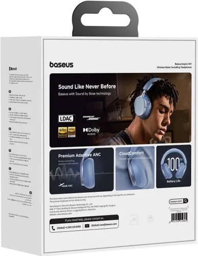 Słuchawki nauszne BASEUS XH1 ANC Błękitna Zorza