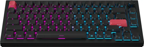 Klawiatura KEYCHRON Q1 Max Wireless Side-Printed Switch Gateron Jupiter Banana Czarno-czerwony