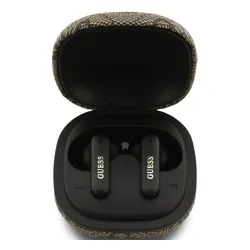 Słuchawki dokanałowe GUESS 4G Classic Metal Logo Brązowy