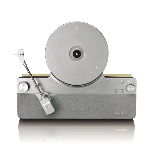 Gramofon Lenco LSA-071SI Automatyczny Napęd paskowy Bluetooth Srebrny