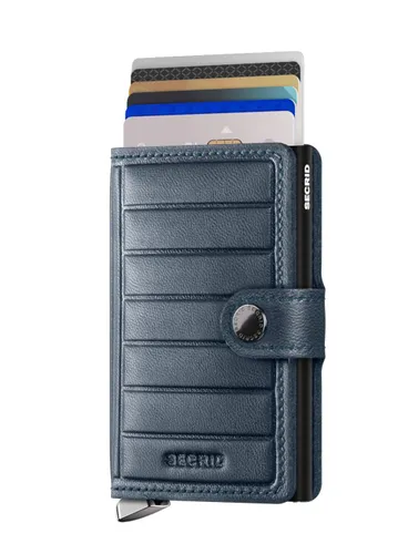 Кошелек Secrid Premium RFID Miniwallet Emboss Lines - teal