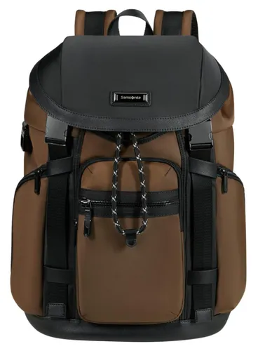 Рюкзак городской Samsonite Relyon Backpack 15,6" с клапаном - коричневый