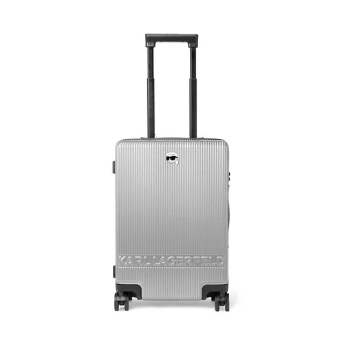 Маленький жесткий чемодан KARL LAGERFELD 240w3072 Silver