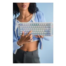 Klawiatura MCHOSE X75 V2 Hyacinth Switch Biało-niebieski