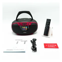Radioodtwarzacz Aiwa Boombox BBTU-500DAB/RD Bluetooth DAB+ Czerwony