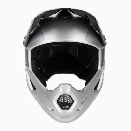 Kask rowerowy ATTABO State 1.0 full face srebrny