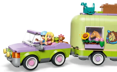 LEGO 42695 Friends Przyczepa z koniem i źrebaczkiem