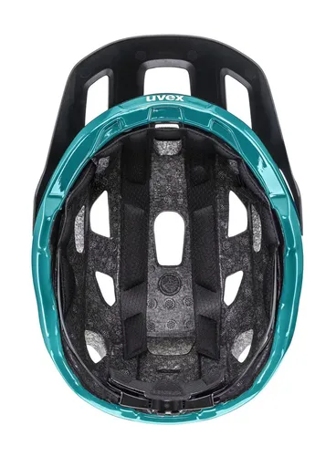 Kask rowerowy Uvex React - black/teal matt